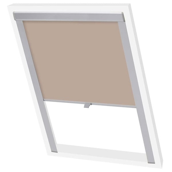 Berkfield Blackout Roller Blind Beige MK04