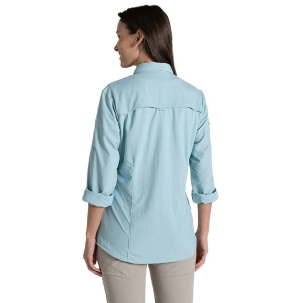 Craghoppers Women's Adventure III Nosilife Long-Sleeved Shirt - Sky Blue