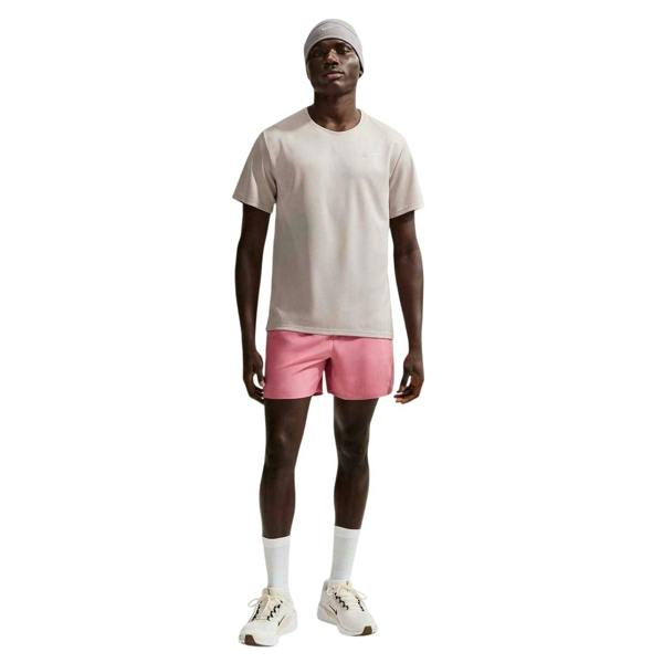 Nike Mens Miler Swoosh Reflective Detail T-Shirt - Moon - 
