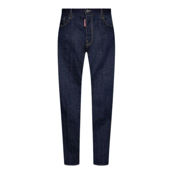 DSquared2 Mens Rinse Jeans - Navy Blue - 