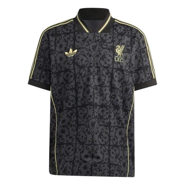Adidas Unisex Adult Liverpool FC V Neck Football Jersey - Black/Gold - 