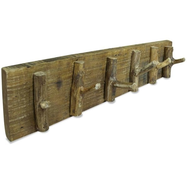 Berkfield Coat Rack Solid Reclaimed Wood 60x15 cm