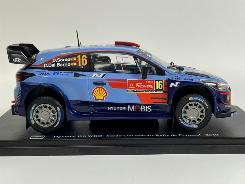 a blue and red race car