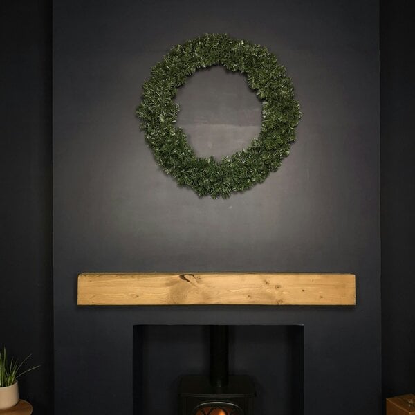 Samuel Alexander 90cm Imperial Pine Luxury Christmas Wreath in Plain Green