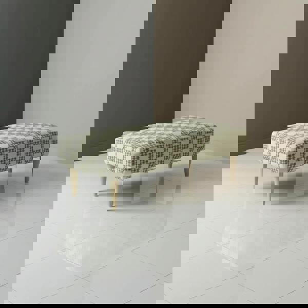 Sleek fixed-top bench ideal for modern living spaces