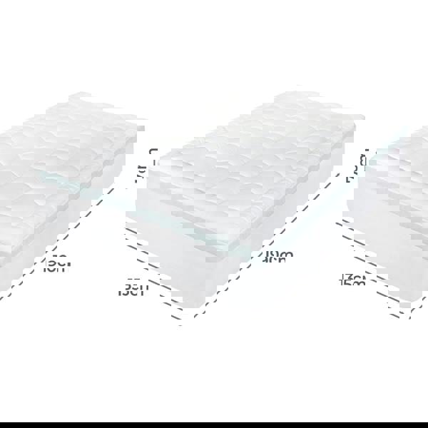 Lavio Quilted Mattress Protector Double Extra Deep Memory Foam Fitted Bed Cover