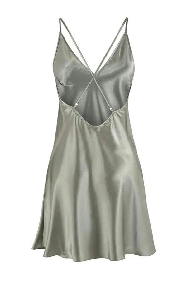 WOVCOR 2-Piece Set Floral Satin Woven Belted Robe Nightdress