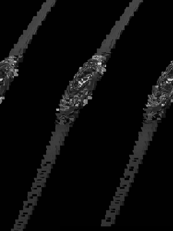 Casio G-Shock Classic Carbon Core Guard Chronograph Dual Display Black Plastic Strap Watch GA-2000S-1AER