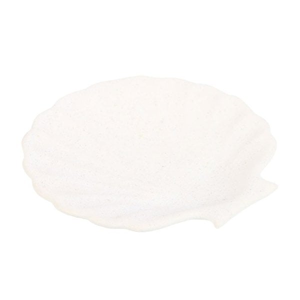 Serano Off White Scallop Shell Incense Stick Holder