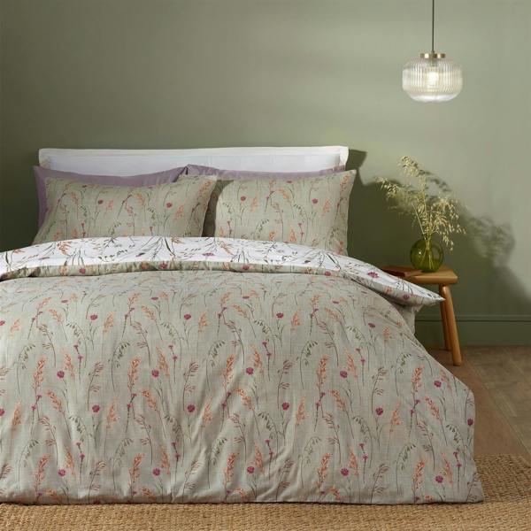 BRUSHED BRUSHED BRUSHED G/mere Floral Green Duvet Cover Set