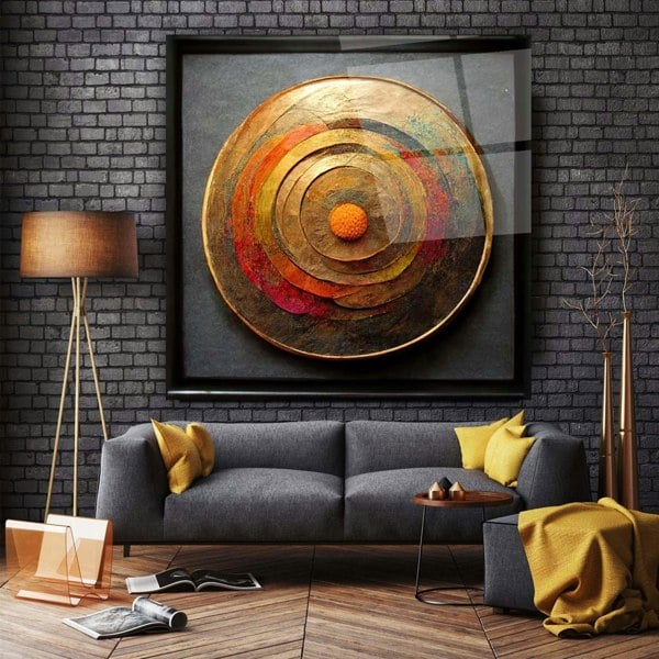 Abstract Glass Wall Art 9 - Artchi