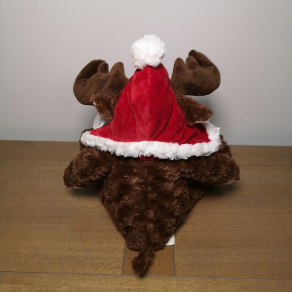Samuel Alexander 30cm Sitting Plush Christmas Reindeer with Red Hat & Scarf