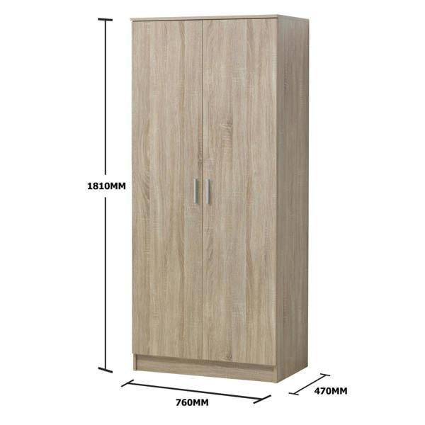 Timber Art Design Rio Costa 2 Door Double Wardrobe