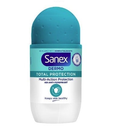 Sanex Anti-Perspirant Roll On Deodorant Total Protection 50ml Pack of 6