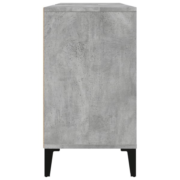 Berkfield Sink Cabinet Concrete Grey 80x33x60 cm Engineered Wood