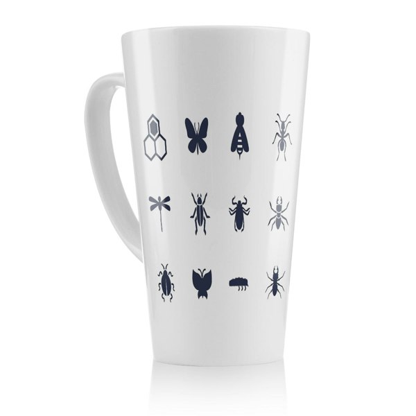 Benjamin Tate Design Insect icons Designer Latte Mug