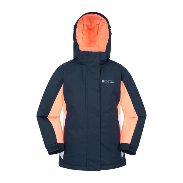 Mountain Warehouse Childrens/Kids Honey Ski Jacket - Black Iris Navy - 