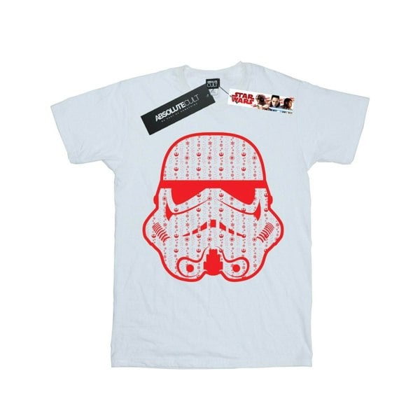 Star Wars Boys Christmas Stormtrooper Helmet T-Shirt - White