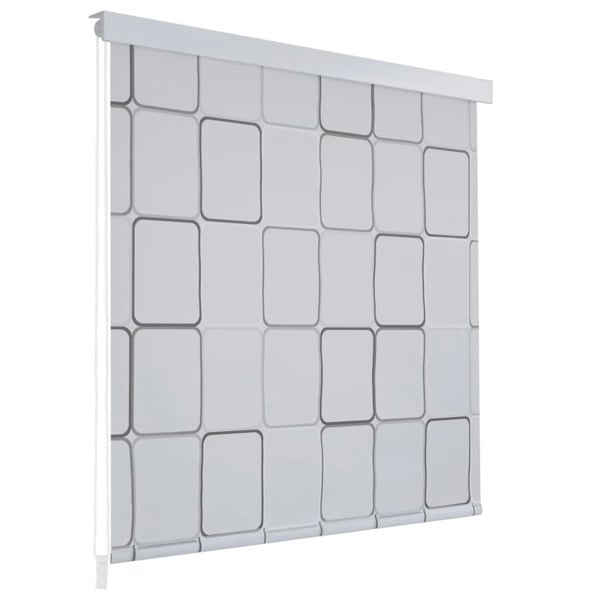 Berkfield Shower Roller Blind 120x240 cm Square