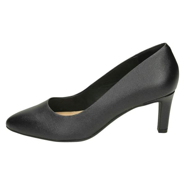 Clarks Ladies Clarks Textured Court Shoes Calla Rose