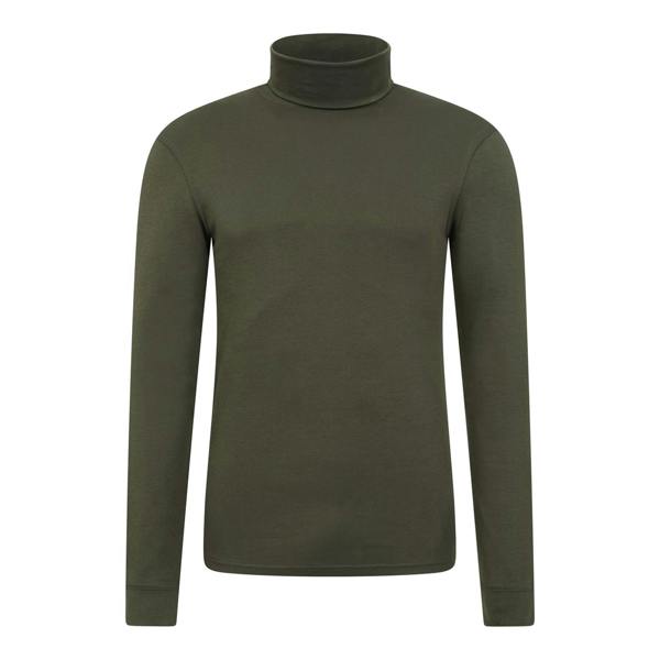 Mountain Warehouse Mens Meribel Cotton Thermal Top - Khaki Green - 