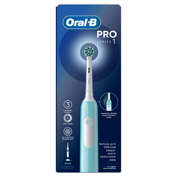Oral-B Pro Series 1 Blue Electric Toothbrush, Designed By Braun