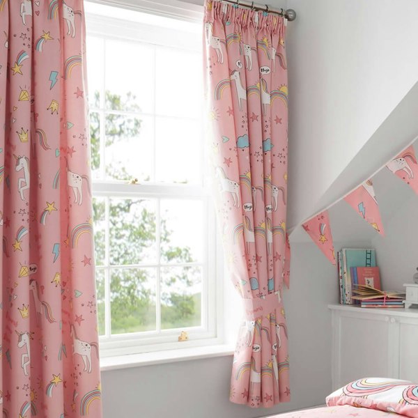 Unicorn Rainbow Curtains - Happy Linen Company