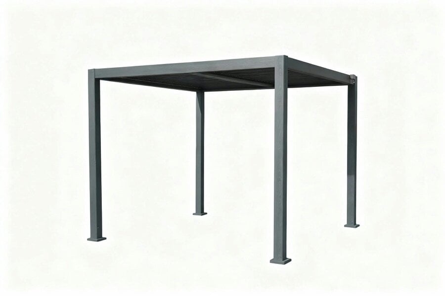 3m x 3m Aluminium Pergola with Manual Louvre Roofing