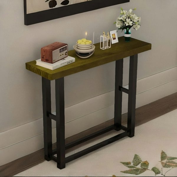 Rafaelo Mobilia 100CM Wide Narrow Console Table Industrial Style