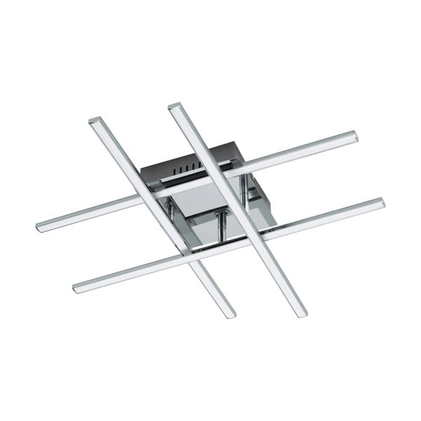 EGLO Lasana 1 LED Contemporary Flush Chrome Ceiling Light