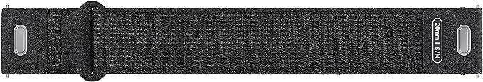 Samsung Galaxy Watch 4/5/6 One Click Fabric Band 20mm M/L Black - ET-SVR94LBEGEU