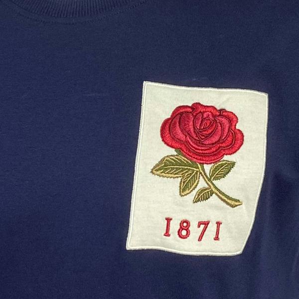 England-1871-Rugby-T-Shirt-Navy-Rose-Crest