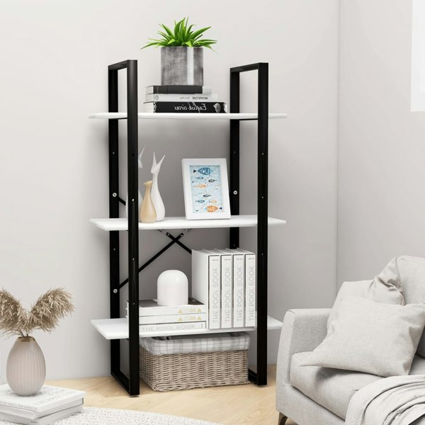 Berkfield Storage Shelf White 60x30x105 cm Engineered Wood