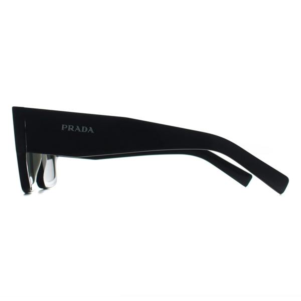 Prada Sunglasses PRB17S 16K08Z Black/Talc Dark Grey