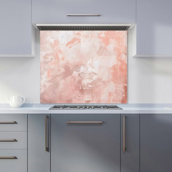 Warren Reed - Designer Minimalistic Pink Grunge Effect Kitchen Splashback