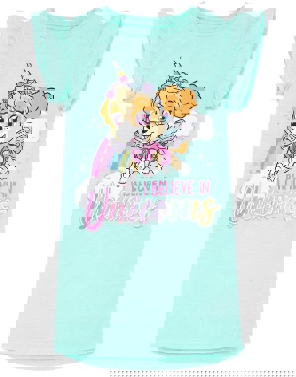 Paw Patrol Girls Multicoloured Skye Short Sleeve Nightdress