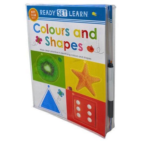 Wipe Clean Ready Set Learn 10 Early Learning Books - Phonics, Alphabets, Numbers, Letters & more