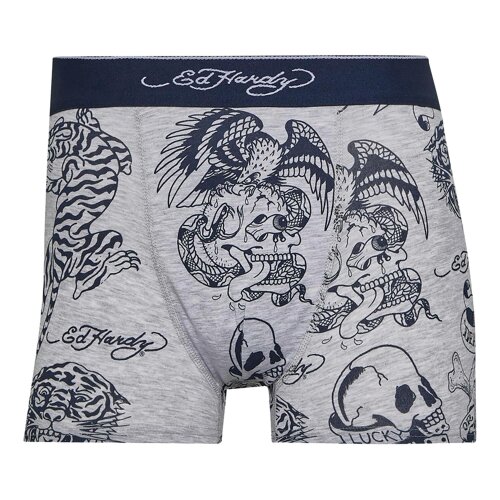 Ed Hardy 10 Pack Mens Boxer Shorts Cotton Stretch Underwear Multipack Lonty