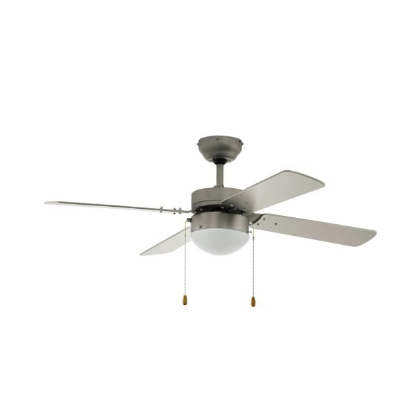 EGLO Gelsina Satin Nickel Reversible Ceiling Fan