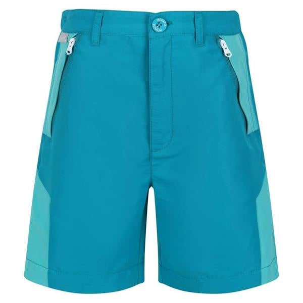 Regatta Childrens/Kids Sorcer Colour Block Shorts - Enamel Blue/Turquoise - 