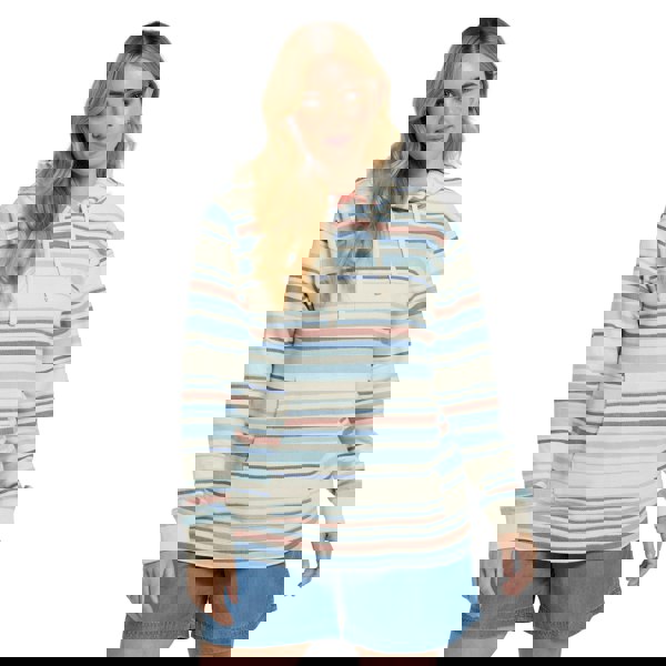 Animal Womens Lila Organic Beach Hoodie - Coral