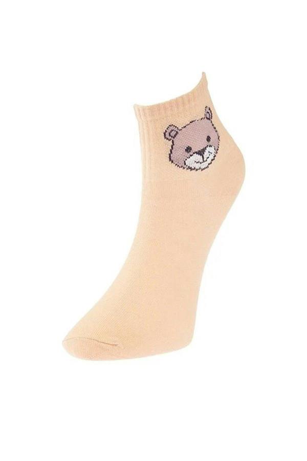 WOVCOR 5-Pack Cotton Teddy Bear Knit Socks