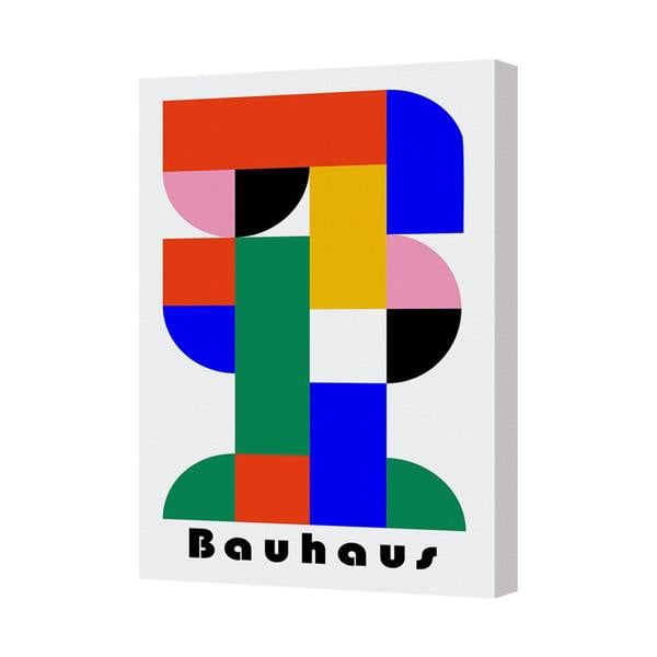 Benjamin Tate Design Bauhaus Geometric Canvas Wall Art Poster Modern Abstract Print