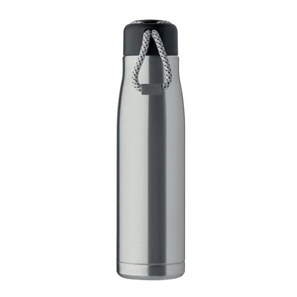 MidOcean Cordle Double Wall 500ml Water Bottle - Matt Silver - 