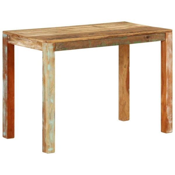Berkfield Dining Table 110x55x76 cm Solid Wood Reclaimed