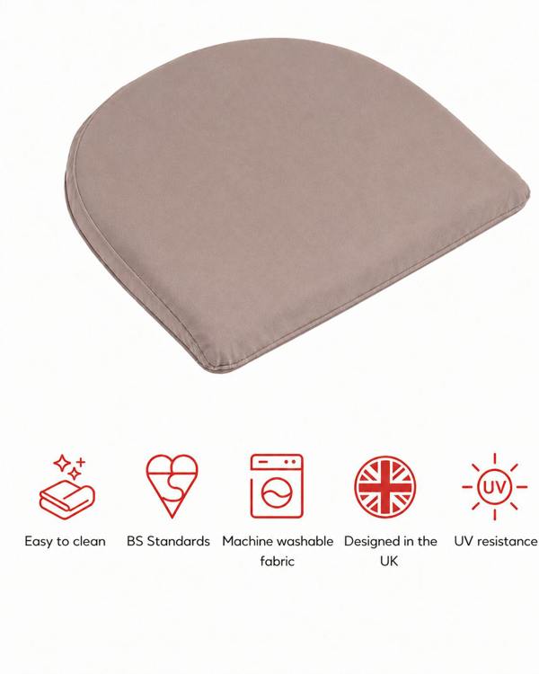 SP Range D PAD Garden Cushions – Set of 2 Taupe The Garden Furniture Shop