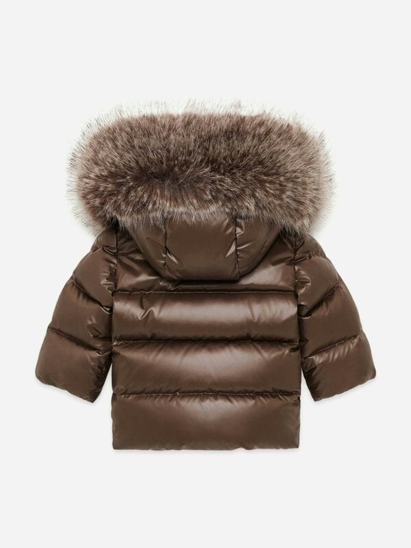Moncler Enfant Baby Boys Down Padded K2F Jacket in Brown