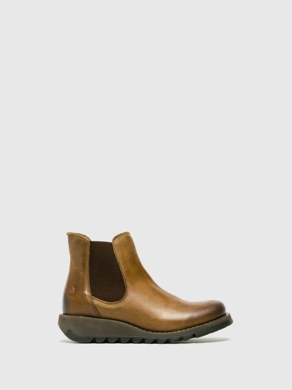 Fly London SALV Womens Chelsea Boots Camel