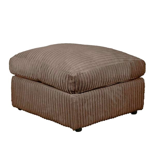 dylan chocolate footstool jumbo cord