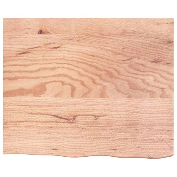 Berkfield Table Top Light Brown 60x50x6 cm Treated Solid Wood Oak